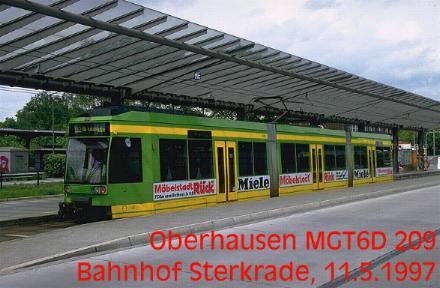 Strassenbahn in Oberhausen
